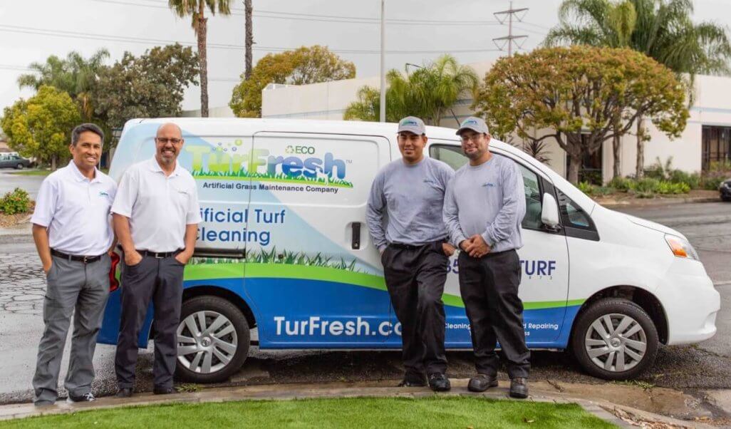 image of turfresh team using jobber