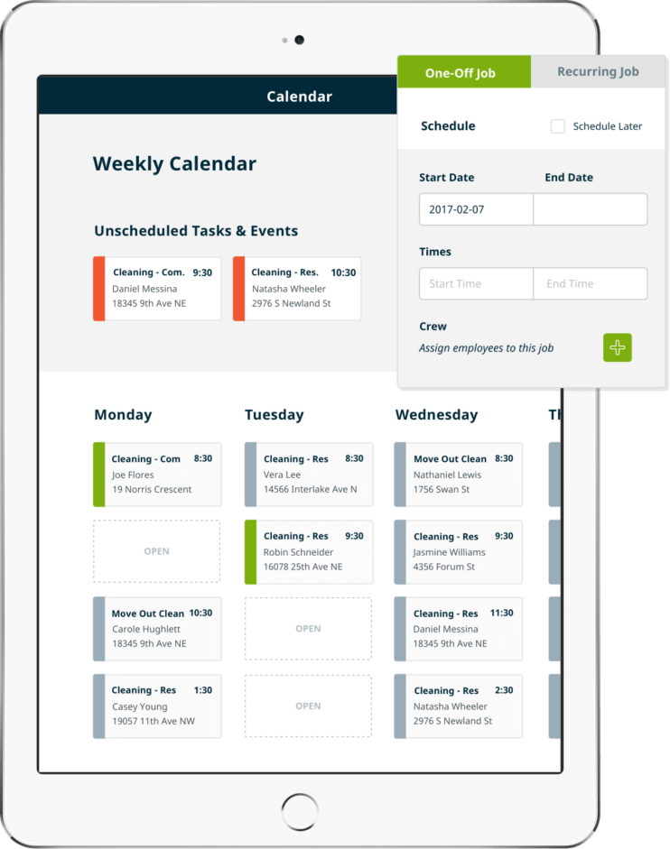 lawn care scheduling app