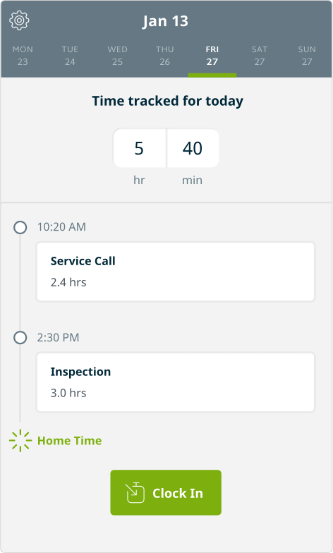 Installation software for job management and client tracking