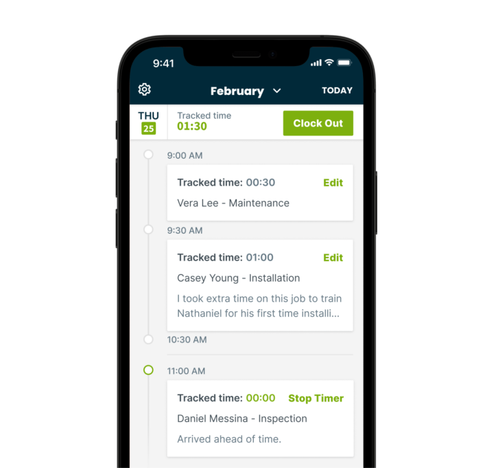 1 Easiest to Use Time and Job Tracking Software Jobber