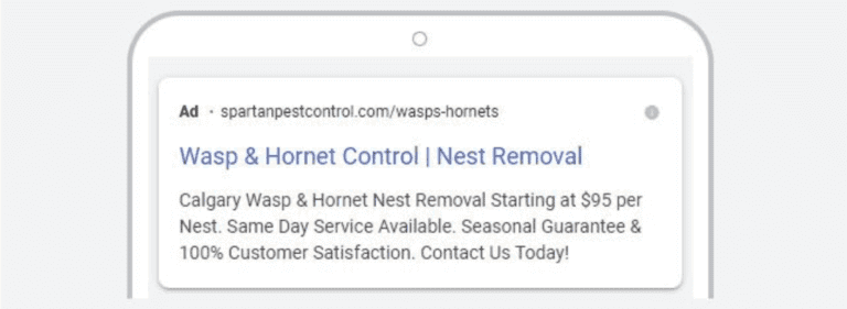 image of pest control Google Ad