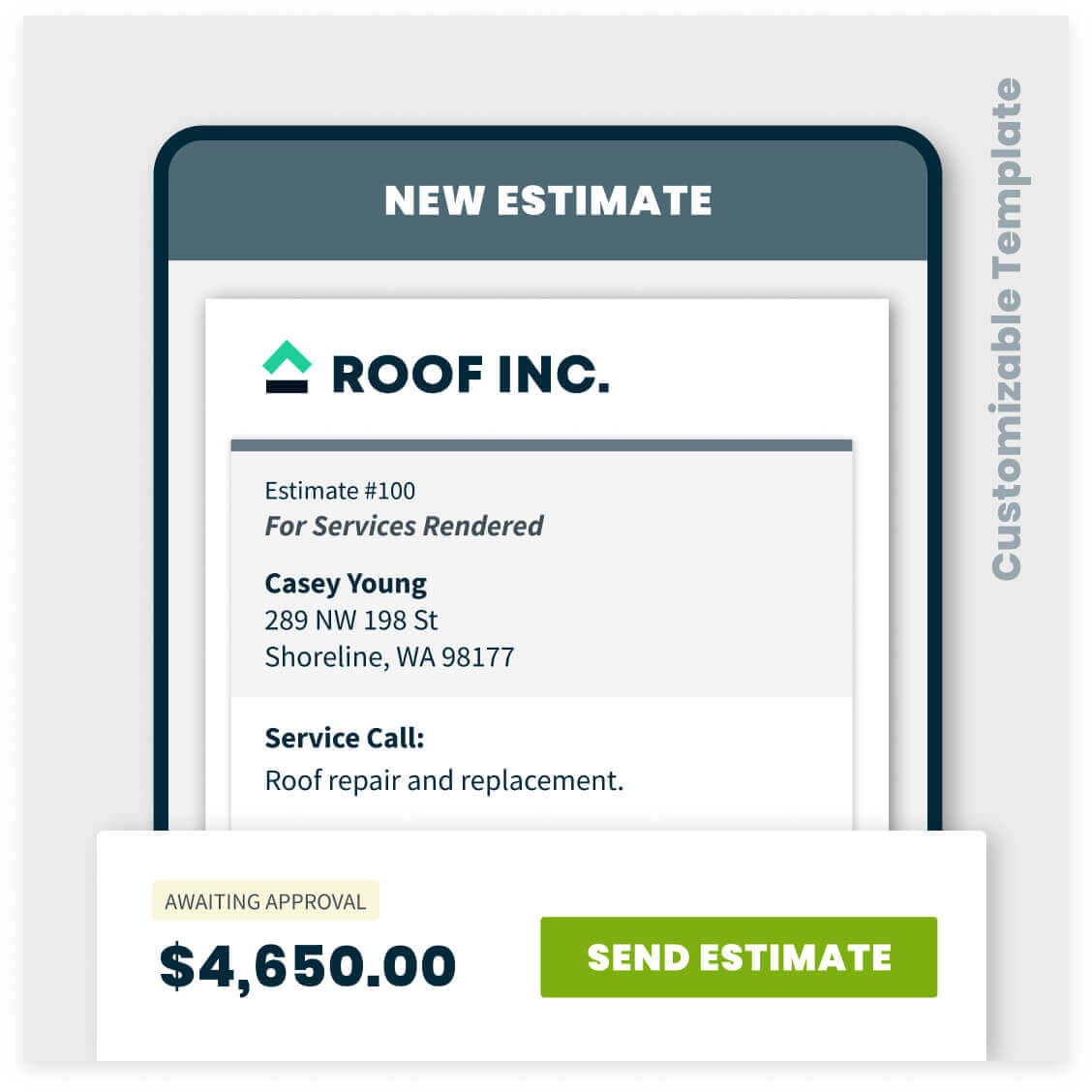 roofing estimate template sample