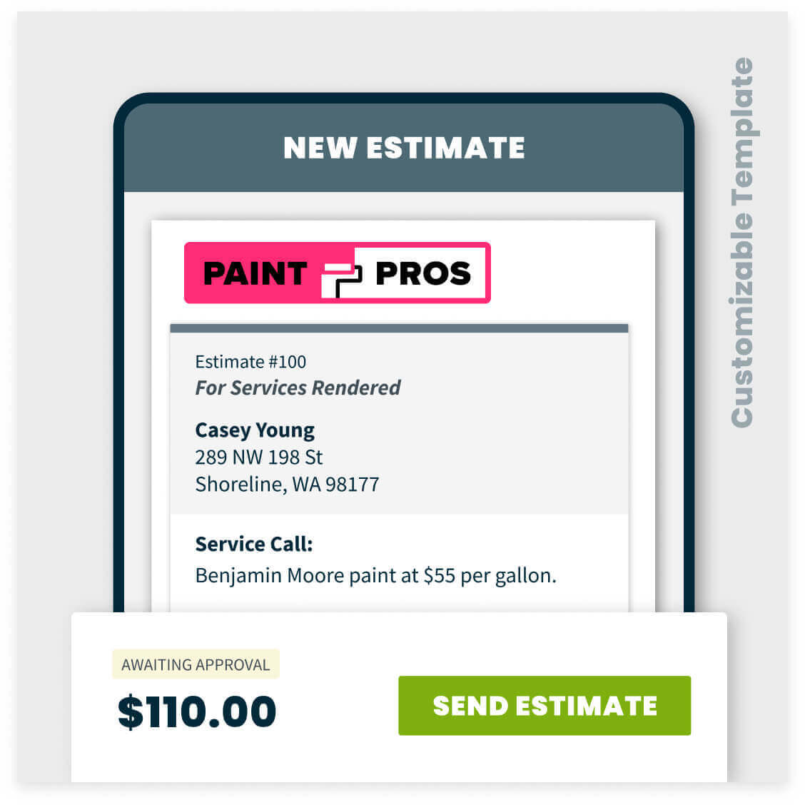 painting estimate template sample