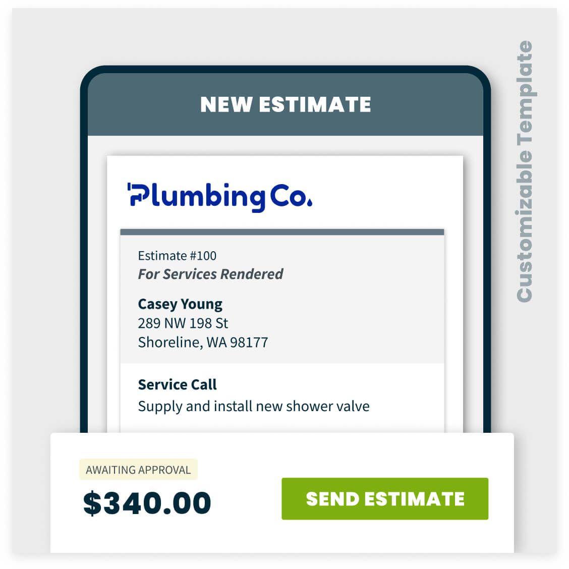 plumbing estimate template sample