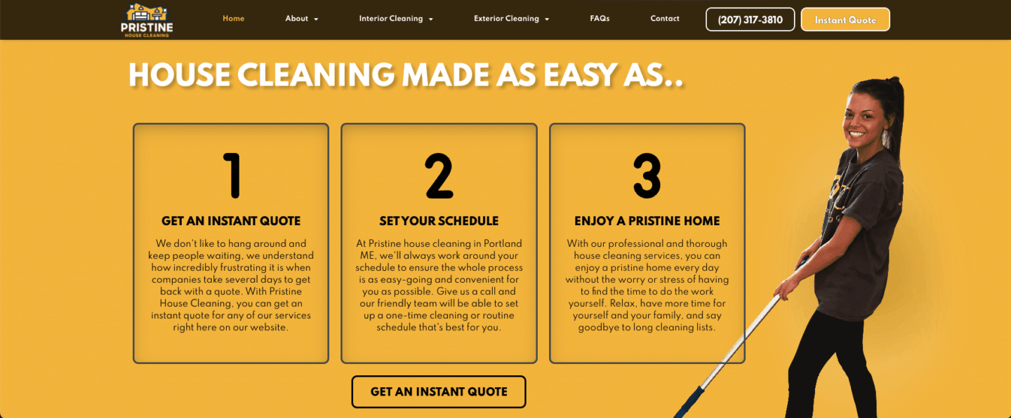 The 28 Best Cleaning Websites: Examples + Tips - Jobber