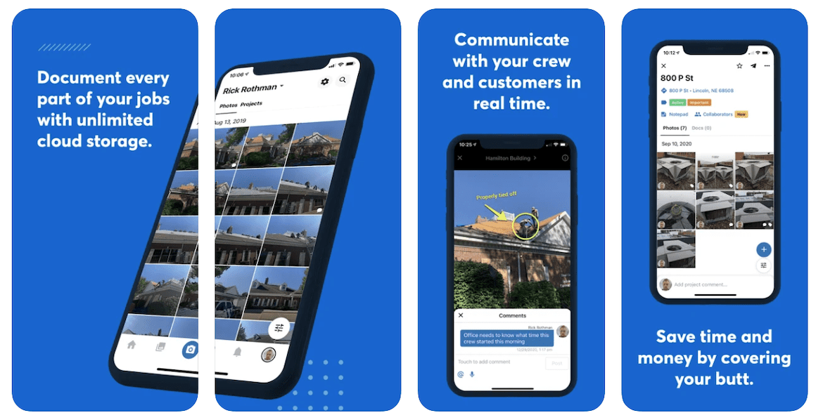 Preview of the CompanyCam app