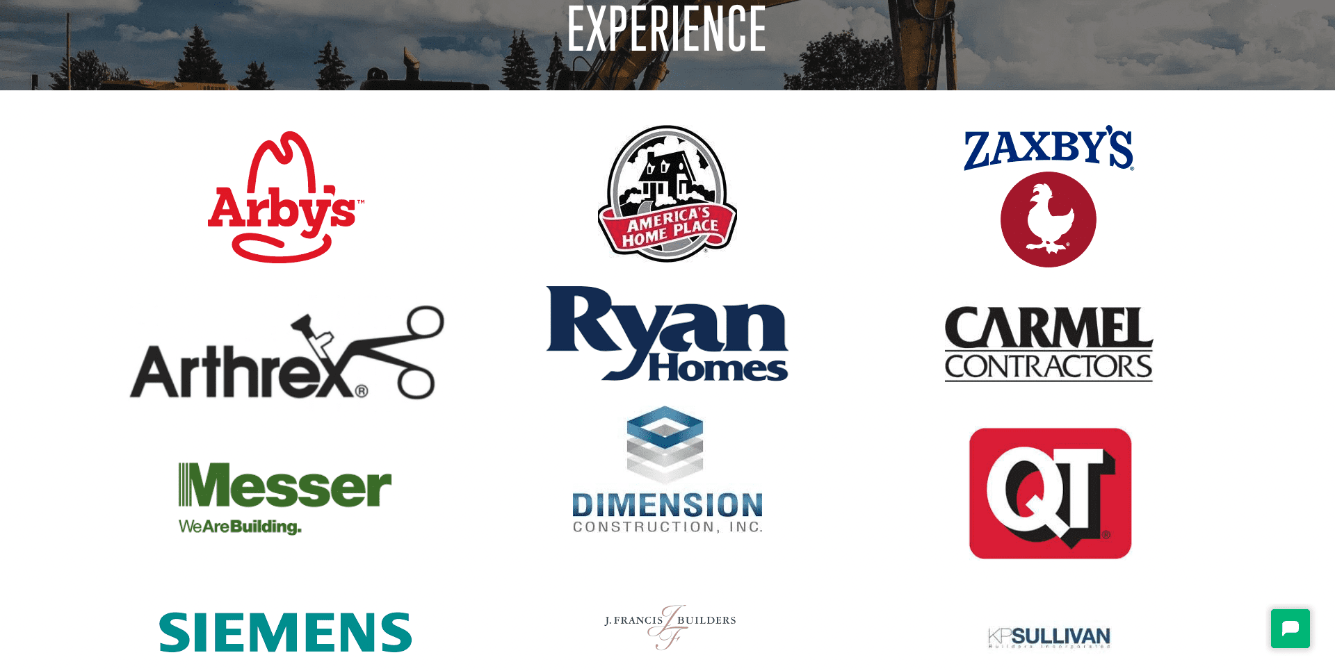 Screenshot of the Cedar Ridge Landscaping website