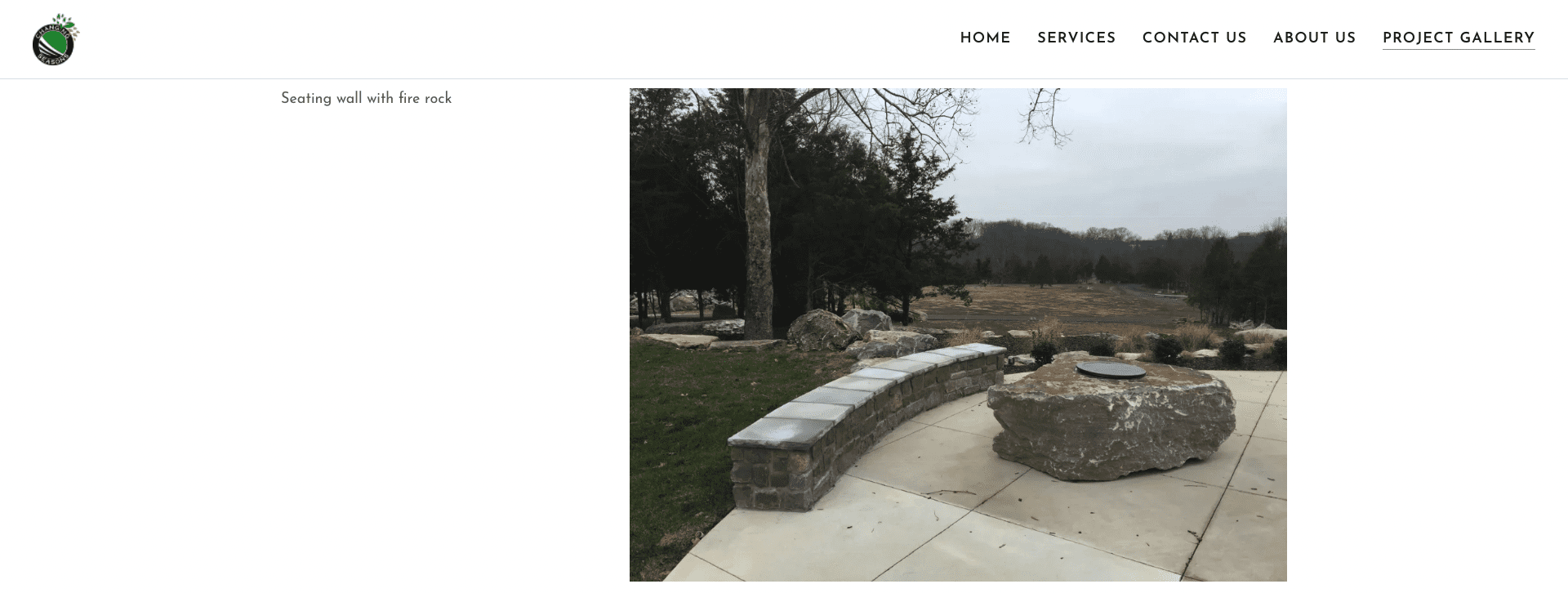 Screenshot of the Changing Seasons LLC landscaping website