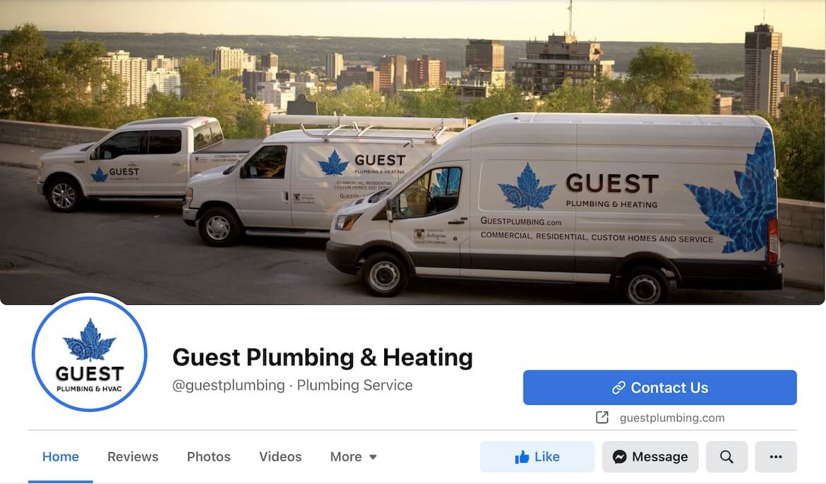 Guest Plumbing and Heating Facebook Page