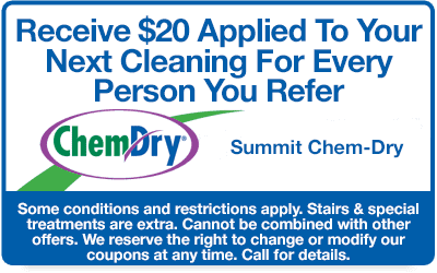 A referral card from Summit Chem-Dry