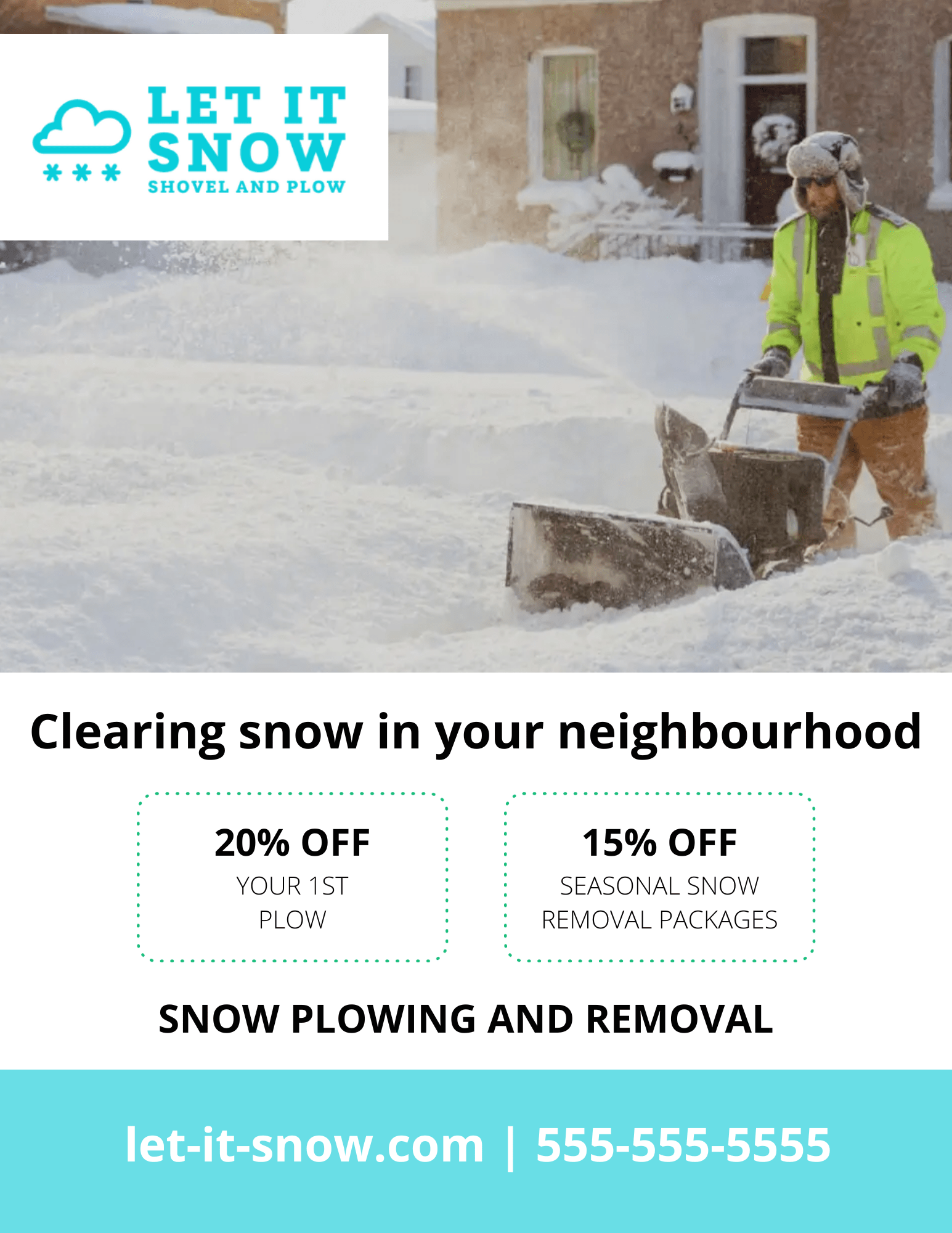 image of snow removal flyer