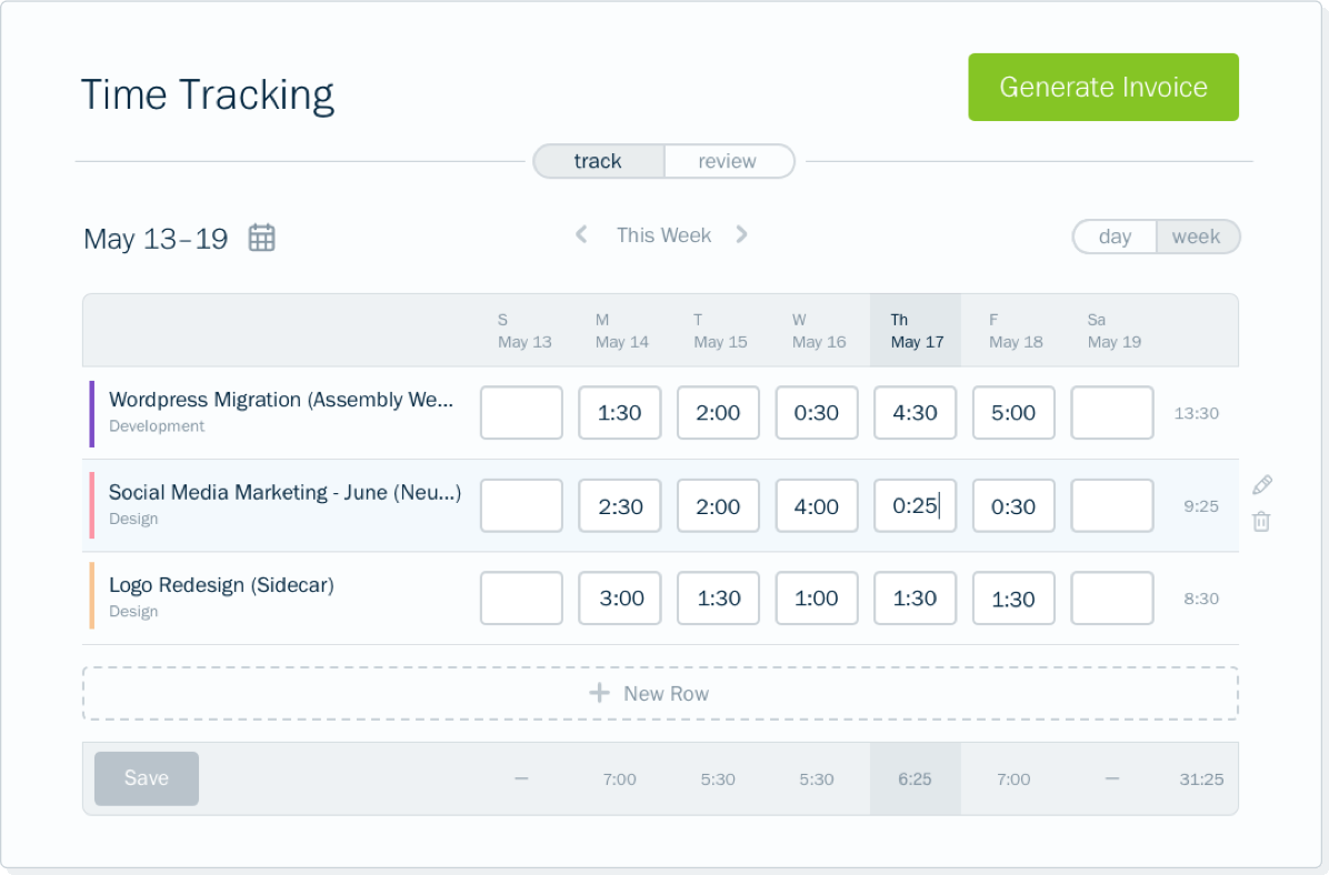 Generate FreshBooks invoice from billable hours