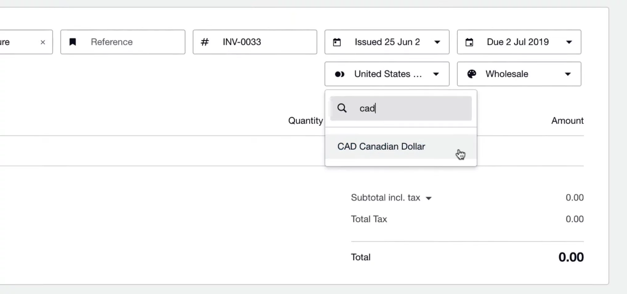 Multi-currency invoices in Xero